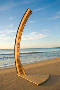 Doccia da giardino in teak Doccia da giardino in teak